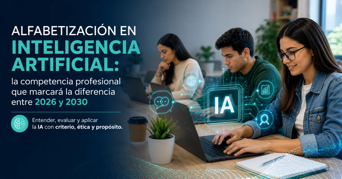 Alfabetización en Inteligencia Artificial: la competencia profesional que marcará la diferencia entre 2026 y 2030