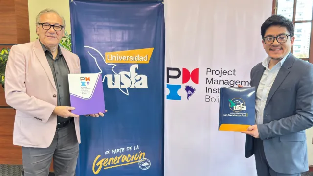 USFA y PMI Capítulo Santa Cruz impulsan una alianza para fortalecer la formación en Dirección de Proyectos